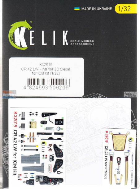 RESK32019K 1:32 ResKit/Kelik 3D Interior Set - CR.42 LW (ICM kit)