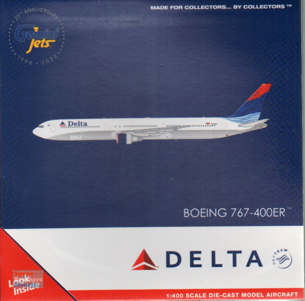 GEMGJ2158 1:400 Gemini Jets Delta Airlines B767-400ER #N829MH (pre-painted/pre-built)