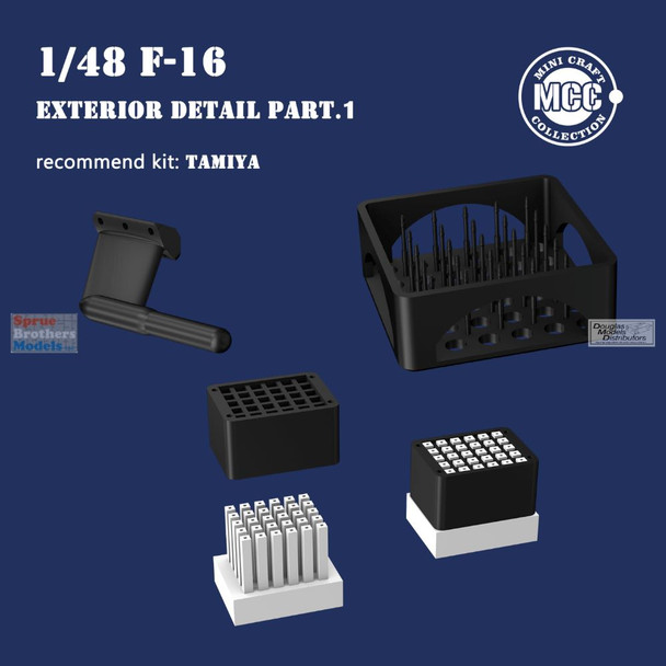 MCC48009 1:48 Mini Craft Collection F-16 Falcon Exterior Detail Set Part 1 (TAM kit)