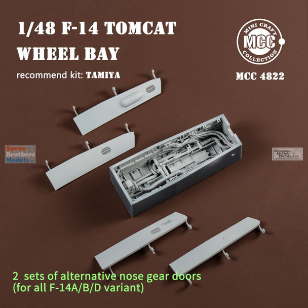 MCC48022 1:48 Mini Craft Collection F-14 Tomcat Wheel Bay Set (TAM kit)