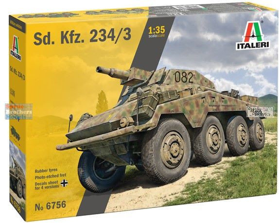 ITA6756 1:35 Italeri Sd.Kfz.234/3 - Sprue Brothers Models LLC