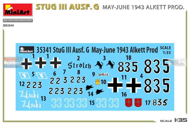 MIA35341 1:35 Miniart STuG.III Ausf.G May-June 1943 Alkett Prod