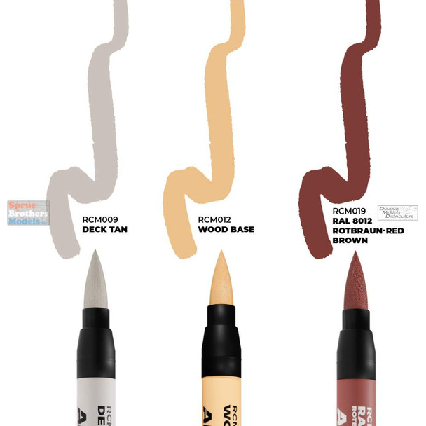 AKIRCM0104 AK Interactive Real Color Marker Set - Ships & Decks