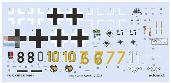EDU84203 1:48 Eduard Weekend Edition - Bf109G-4 - Sprue Brothers