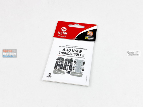 RFSQS32138 1:32 Red Fox Studio Instrument Panels - A-10A N/AW Thunderbolt II (TRP kit)