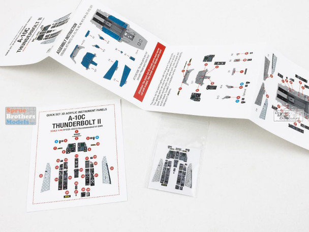 RFSQS48200 1:48 Red Fox Studio Instrument Panels - A-10C Thunderbolt II (GWH kit)