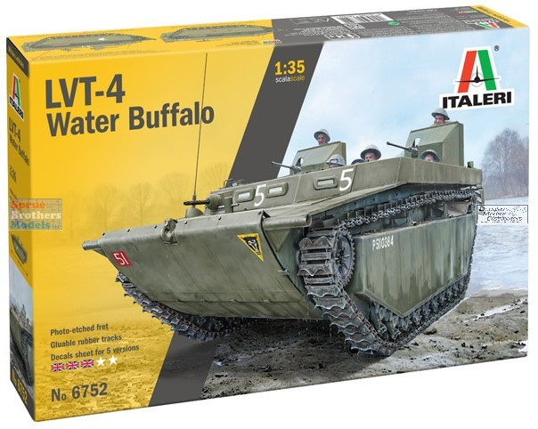 イタレリ 379 1/35 LVT-4 ウォーターバッファロー ITA6752 1:35 Italeri LVT-4 Water Buffalo - Sprue Brothers Models LLC