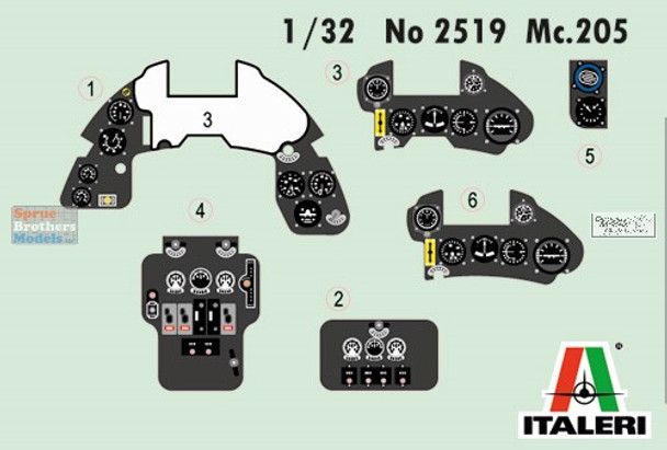 ITA2519 1:32 Italeri Macchi MC.205 Veltro
