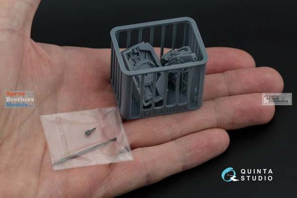 QTSQT48025 1:48 Quinta Studio Ka-52 Gun Bay with 2A42 Gun (ZVE kit)