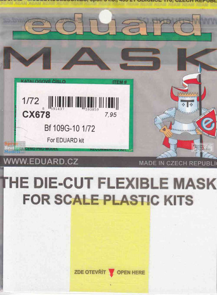 EDUCX678 1:72 Eduard Mask - Bf109G-10 (EDU kit)