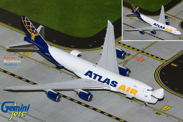 GEMGJ2206 1:400 Gemini Jets Atlas Air/Apex Logistics 747-8F Reg
