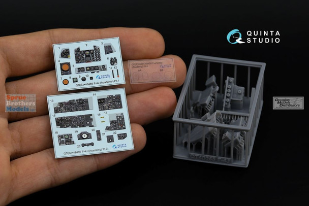 QTSQDS48489R 1:48 Quinta Studio 3D Decal - F-4J Phantom II + Resin (ACA kit) Small Version