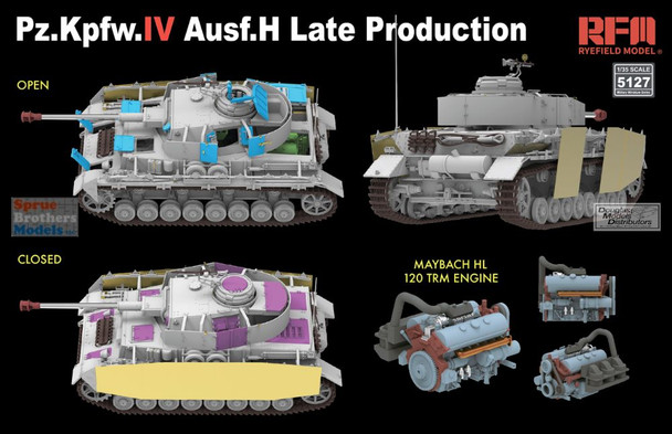 RFMRM5127 1:35 Rye Field Model Panzer Pz.Kpfw.IV Ausf.H Late Production