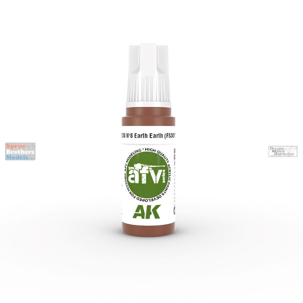 AKI011338 AK Interactive 3Gen Acrylic Paint 17ml - No 8 Earth Red FS30117