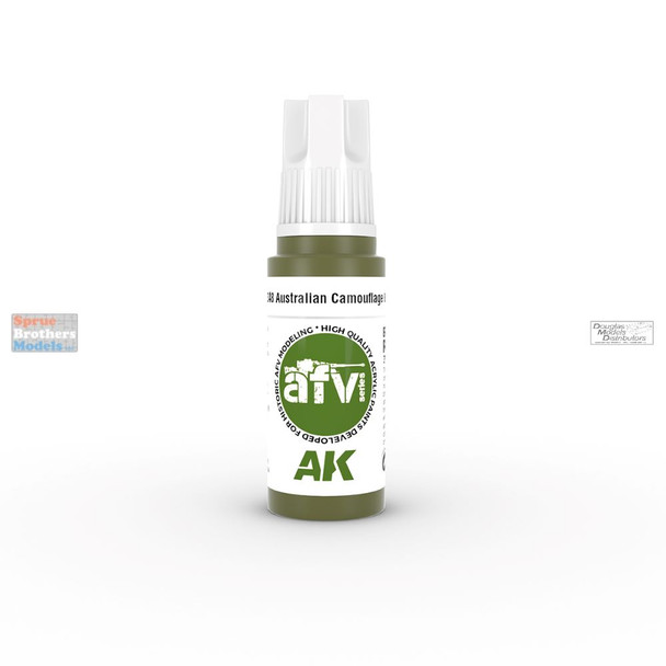 AKI011348 AK Interactive 3Gen Acrylic Paint 17ml - Australian Camouflage Green FS34088