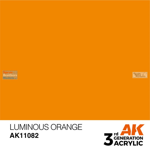 AKI011082 AK Interactive 3Gen Acrylic Paint 17ml - Luminous Orange