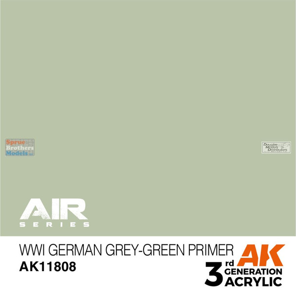 AKI011808 AK Interactive 3Gen Acrylic Paint 17ml - WW1 German Grey-Green Primer