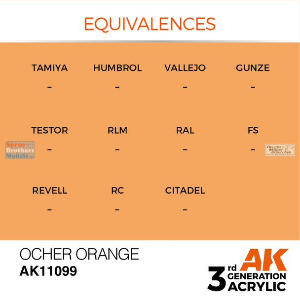 AKI011099 AK Interactive 3Gen Acrylic Paint 17ml - Ocher Orange AKI011099 AK Interactive 3Gen Acrylic Paint 17ml - Ocher Orange