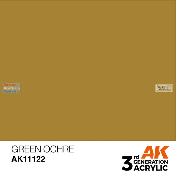 AKI011122 AK Interactive 3Gen Acrylic Paint 17ml - Green Ochre AKI011122 AK Interactive 3Gen Acrylic Paint 17ml - Green Ochre