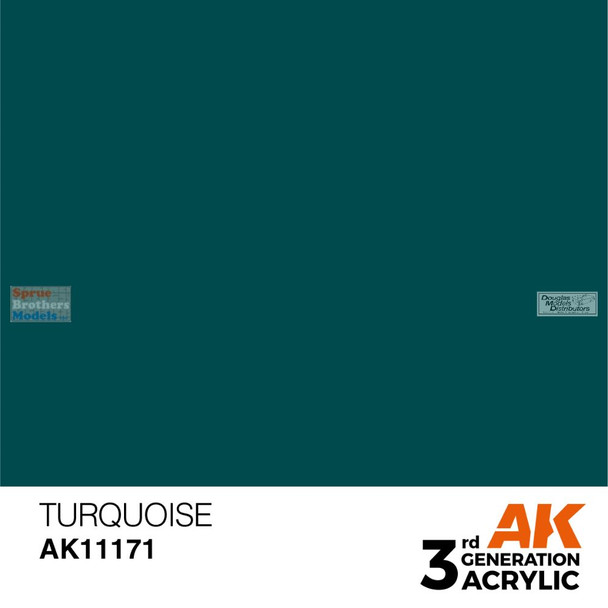 AKI011171 AK Interactive 3Gen Acrylic Paint 17ml - Turquoise