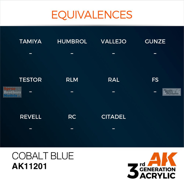 AKI011201 AK Interactive 3Gen Acrylic Paint 17ml - Cobalt Blue AKI011201 AK Interactive 3Gen Acrylic Paint 17ml - Cobalt Blue