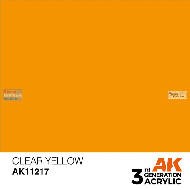 AKI011217 AK Interactive 3Gen Acrylic Paint 17ml - Clear Yellow