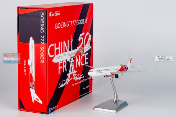 NGM73047 1:400 NG Model ULTIMATE Air China B777-300ER Reg #B-2047 '50 Years of China & France Diplomatic Relations' (pre-painted/pre-built)