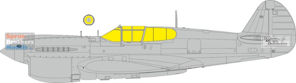 EDUEX1089 1:48 Eduard Mask - P-40E Warhawk TFACE (EDU kit)