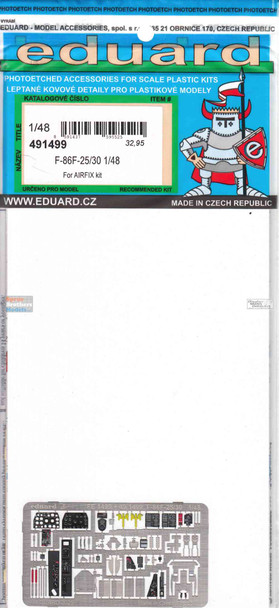 EDU491499 1:48 Eduard Color PE - F-86F-25/30 Sabre Detail Set (AFX kit) EDU491499 1:48 Eduard Color PE - F-86F-25/30 Sabre Detail Set (AFX kit)