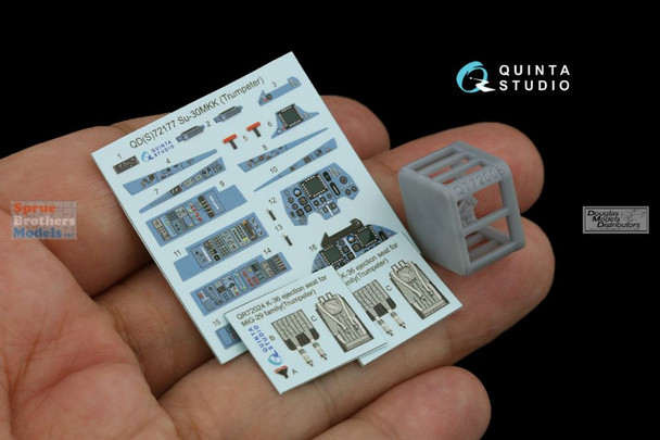 QTSQD72177R 1:72 Quinta Studio 3D Decal - Su-30MKK Flanker (TRP kit)