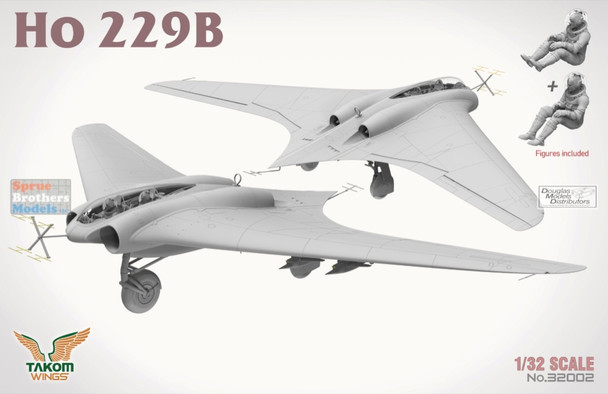 TAK32002 1:32 Takom Horten Ho229B - Sprue Brothers Models LLC