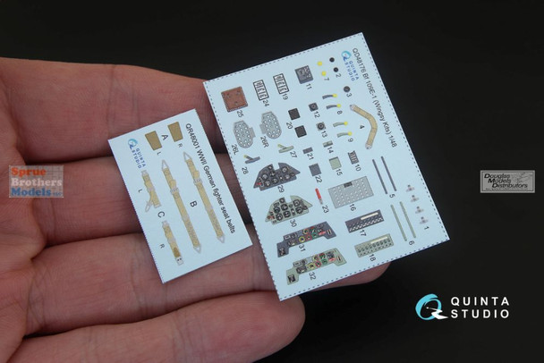 QTSQD48176 1:48 Quinta Studio 3D Decal - Bf109E-1 (WSY kit)