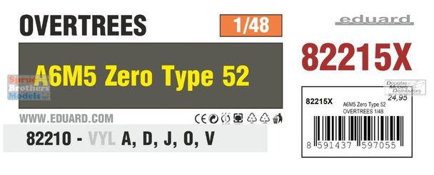 EDU82215X 1:48 Eduard A6M5 Zero Type 52 OVERTREES