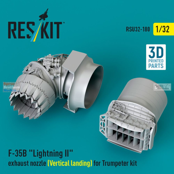 RESRSU320180U 1:32 ResKit F-35B Lightning II Exhaust Nozzles [Vertical Landing] (TRP kit)