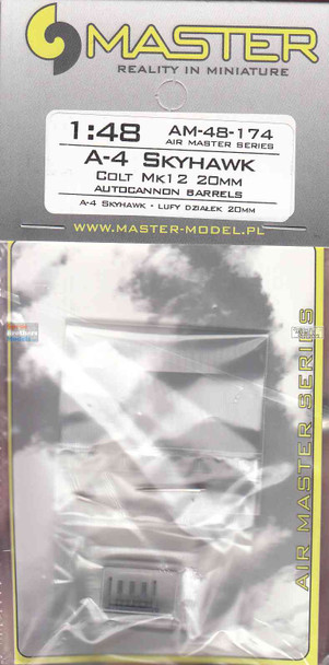 MASAM48174 1:48 Master Model - A-4 Skyhawk Colt Mk.12 20mm Autocannon Barrels