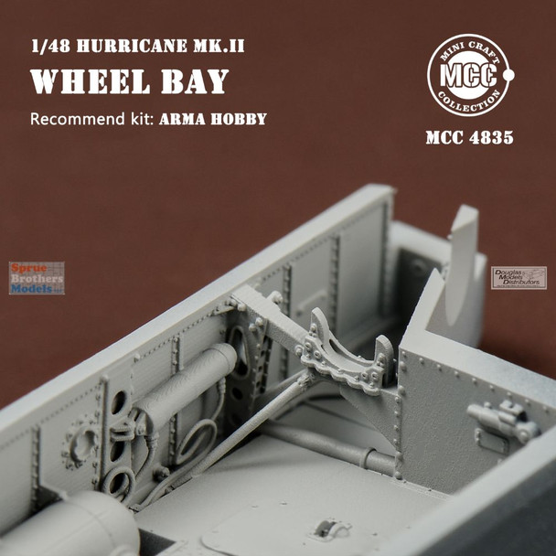 MCC48035 1:48 Mini Craft Collection Hurricane Mk.II Wheel Bay Set (ARM kit)