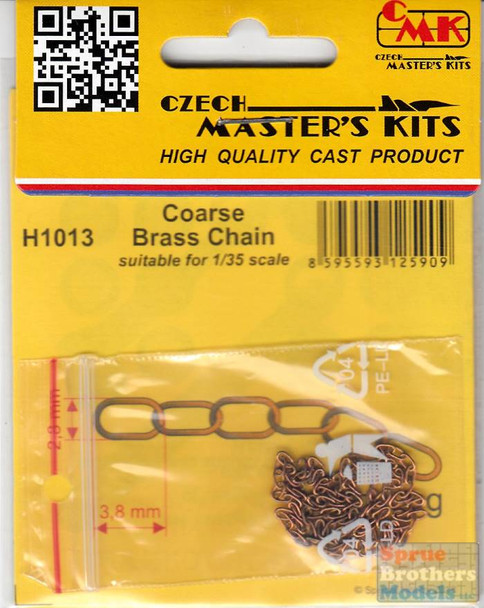 CMKH1013 CMK - Coarse Brass Chain (Link size 3.8mm x 2.8mm) 30cm Long