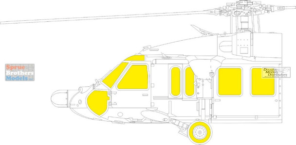 EDUEX1122 1:48 Eduard Mask - UH-60A Black Hawk TFace (ICM kit)