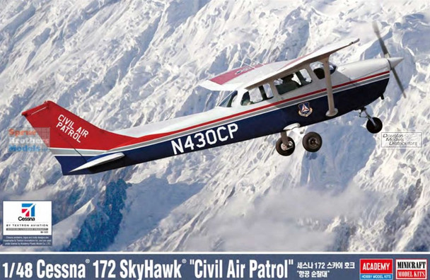 ACA12367 1:48 Academy Cessna 172 Skyhawk 'Civil Air Patrol'