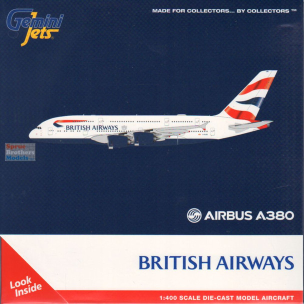 GEMGJ2325 1:400 Gemini Jets British Airways Airbus A380 Reg #G-XLEE (pre-painted/pre-built)