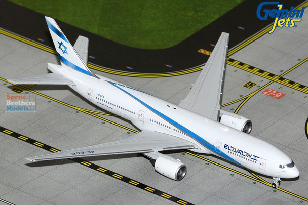 GEMGJ2300 1:400 Gemini Jets El Al B777-200ER Reg #4X-ECB (pre