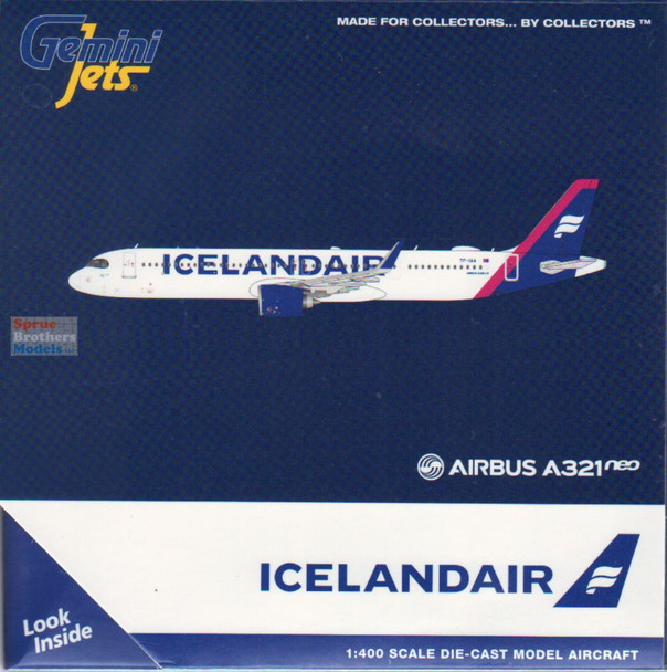 GEMGJ2337 1:400 Gemini Jets IcelandAir Airbus A321neo #TF-IAA (pre-painted/pre-built)