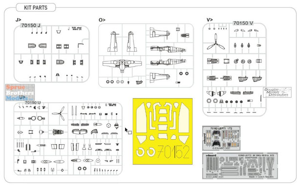 EDU70162 1:72 Eduard Bf109G-10 Erla ProfiPACK Edition