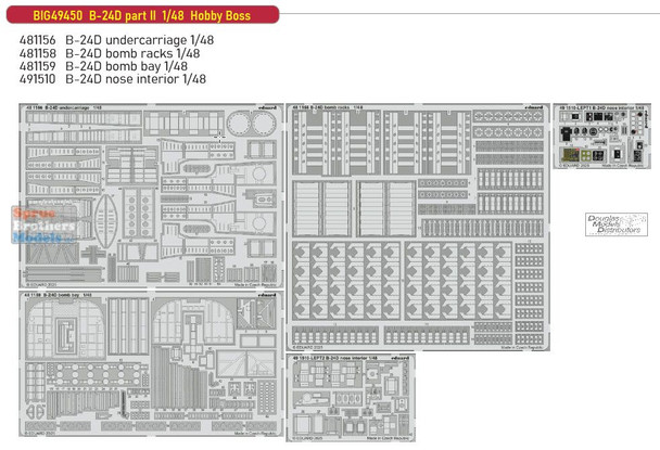 EDUBIG49450 1:48 Eduard BIG ED B-24D Liberator Part 2 (HBS kit)