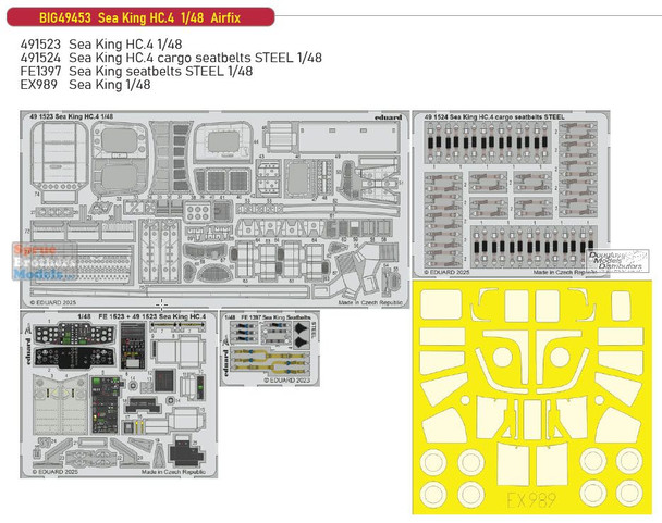 EDUBIG49453 1:48 Eduard BIG ED Sea King HC.4 (AFX kit)