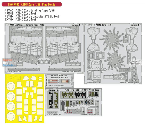EDUBIG49455 1:48 Eduard BIG ED A6M5 Zero (FNM kit)