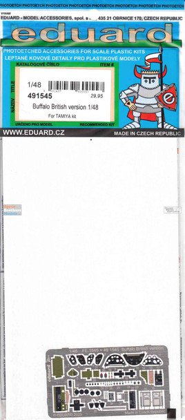 EDU491545 1:48 Eduard Color PE - Buffalo [British Version] Detail Set (TAM kit)