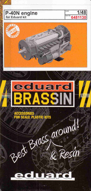 EDU6481130 1:48 Eduard Brassin - P-40N Warhawk Engine (EDU kit)