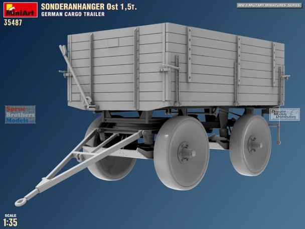 MIA35487 1:35 Miniart Sonderanhanger Ost 1.5t German Cargo Trailer