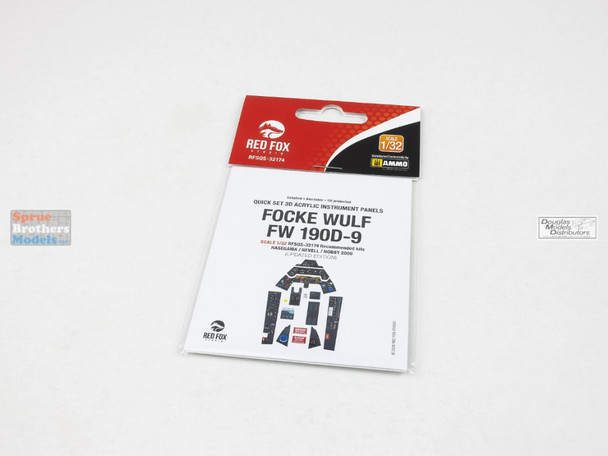 RFSQS32174 1:32 Red Fox Studio Instrument Panels - Fw190D-9 (HAS/H2K/REV kit)